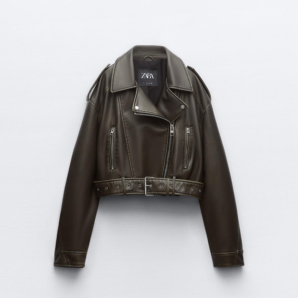 ZARA faux leather jacket